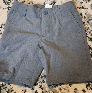 All in Motion Charcoal Flat Front Shorts Adjustable Hybrid